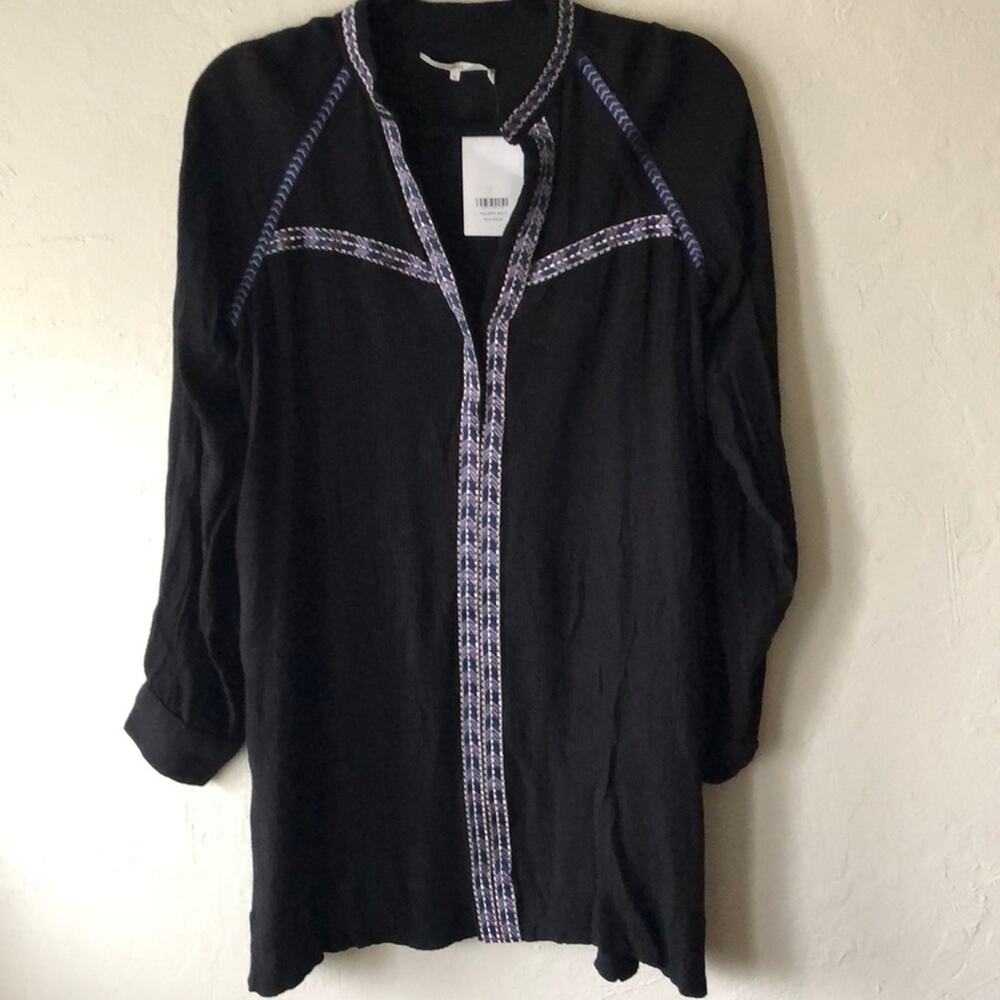 NWT Black Embroidered Tularosa Tunic - Picture 4 of 7